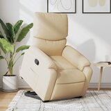 Maison Chic Naslanjač - Relax naslanjač s funkcijo vstajanja krem blago, (22061057) | Shoptok.si