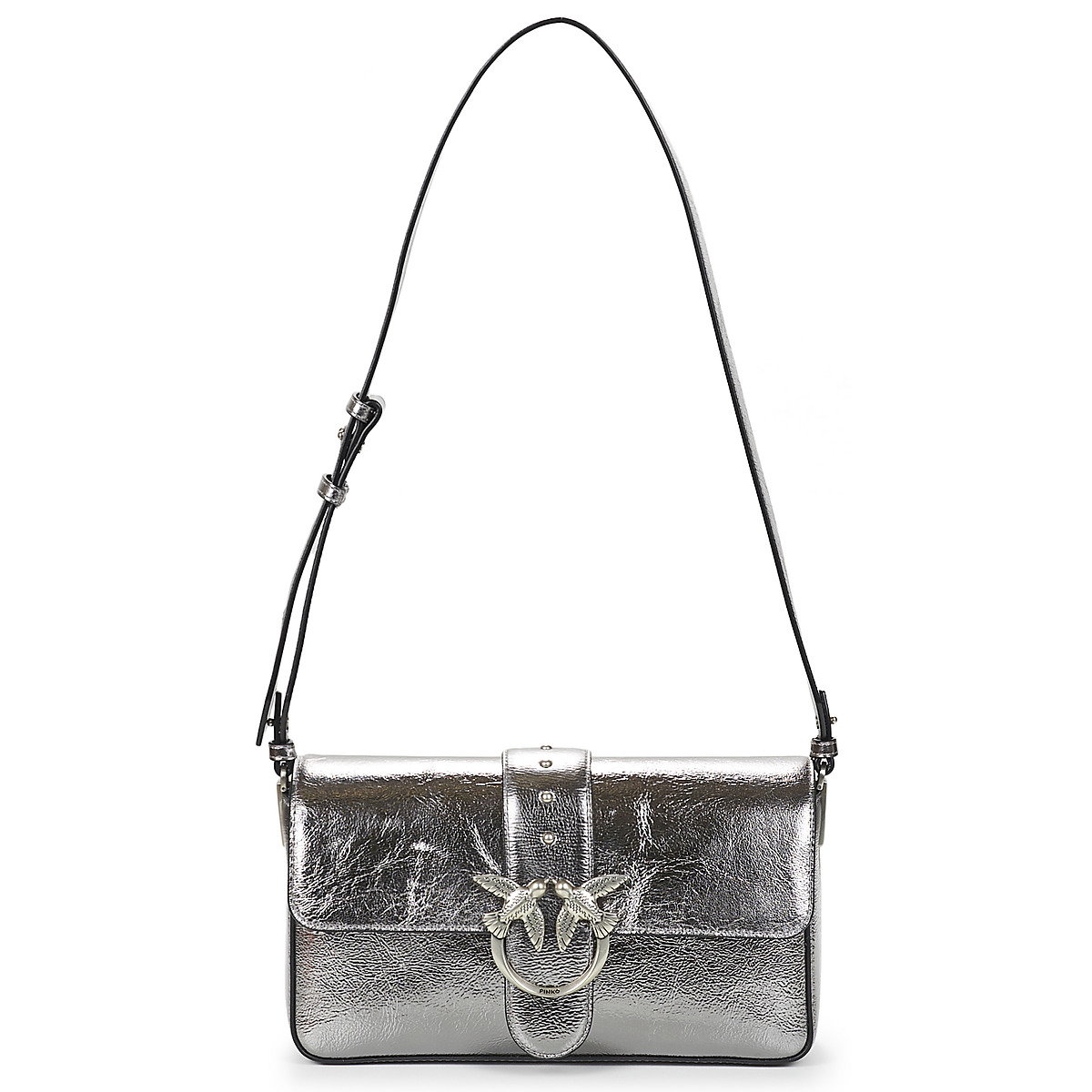 Pinko Torbice za na ramo LOVE ONE CLASSIC SLOUCHY FL Srebrna | Shoptok.si