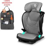 Lionelo Autosjedalica NEAL i-Size siva + organizator, ISOFIX, 100–150 cm, (5903771700498) | shoptok.hr