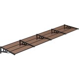 Maison Chic Nadstrešek - Senčniki za vrata črn 396x90 cm polikarbonat, (22039877) | Shoptok.si