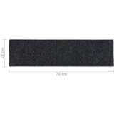 vidaXL Samoljepljivi otirači za stepenice 15 kom 76 x 20 cm crni | shoptok.hr