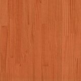 vidaXL Posteljni okvir z vzglavjem voščeno rjava 100x200 cm borovina | Shoptok.si