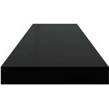  Plutajuće zidne police 2 kom crne 90 x 23,5 x 3,8 cm MDF | shoptok.hr