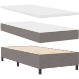 vidaXL Postelja s škripcem z vzmetnico taupe 100x200 cm tkanina, (22083827) | Shoptok.si