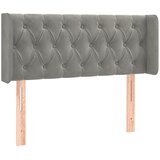  LED uzglavlje svjetlosivo 93x16x78/88 cm baršunasto | shoptok.hr