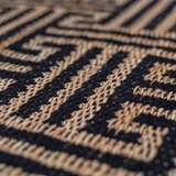 Flair Rugs Crna/u prirodnoj boji ručno rađena staza od mješavine jute 80x230 cm Meander Jute – | shoptok.hr