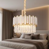 Toolight Viseća lampa s kristalićima APP1746-4CP 40 cm Zlato | shoptok.hr