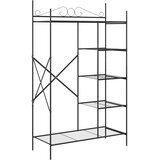 Otvoreni ormar s policom Crna 104,5 x 45 x 172 cm Čelik | shoptok.hr