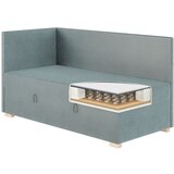 Ghado Plavi kutni dječji krevet s prostorom za odlaganje s madracem 90x200 cm Flexi - | shoptok.hr