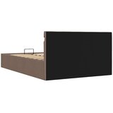  Hidraulični okvir za krevet LED od tkanine smeđesivi 100x200 cm | Eponuda.com