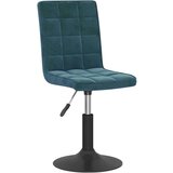 vidaXL Vrtljivi jedilni stoli 4 kosi moder žamet, (20943223) | Shoptok.si