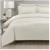 Mila Home Luxury Kremno bela posteljnina za zakonsko posteljo/podaljšana iz bombažnega satena z rjuho/6-delna 240x220 cm Maison Bloom – | Shoptok.si