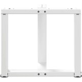  Noge za klubsko mizico v obliki črke T, 2 kosa, bele barve, 50x25x(42-43) cm, jeklo, (22123879) | Shoptok.si