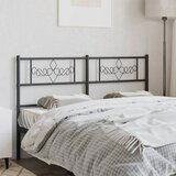 vidaXL Metalno uzglavlje crno 160 cm | shoptok.hr