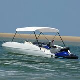 vidaXL tenda bimini s 2 luka bijela 150 x 120 x 110 cm Cijene