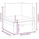  Kutna vrtna sofa s jastucima od masivnog drva bagrema | Eponuda.com