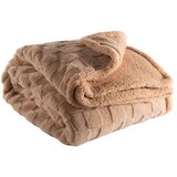 Tiseco Home Studio Smeđa deka od mikropliša 150x200 cm Rava – Cijene
