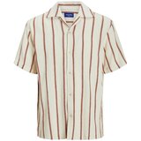Jack & Jones Muška košulja kratkih rukava 12271060, Bež-braon