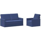  Set sofe 2 pcs Policijska plava Baršun - Policijska plava Jednostruka + Dvostruka (140 cm) | shoptok.hr