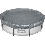 Bestway Pokrivač za bazen Ø3,05 m Kružni Poliester Siva | shoptok.hr