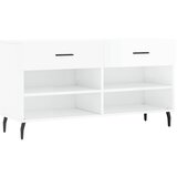 Maison Chic Regal za čevlje - Polica za čevlje visok sijaj bel 102x35x55 cm inženirski les, (21776505) Cene