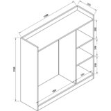 MID.YOU Omara Za Oblačila Palosa M, Bela | Shoptok.si