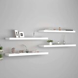 vidaXL plutajuće zidne police 4 kom bijele 90 x 23,5 x 3,8 cm MDF Cijene