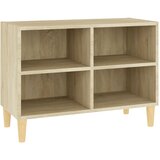 TV ormarić s nogama od masivnog drva boja hrasta 69,5x30x50 cm | Eponuda.com