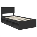  Okvir za krevet Crna 90 x 190 cm Konstruirano drvo | shoptok.hr