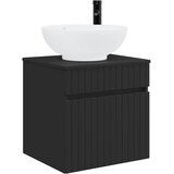 vidaXL Visoka umivalnik s police Črna 49 x 44,5 x 66,5 cm, (5000246352) | Shoptok.si