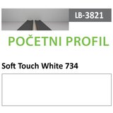 AGT profil Zidni MDF Početni LB-3821-A Soft Touch White (734) 2800x121x18mm ( 026-107 ) Cene