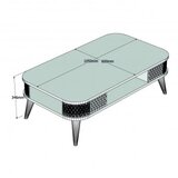 Hanah home Eylul Klub sto, 105x34,6x60cm, Hrast-smeđa | Eponuda.ba