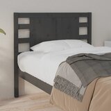  Uzglavlje sivo 96 x 4 x 100 cm od masivne borovine | shoptok.hr