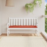  Jastuk za vrtnu klupu prošarano crvena 150x50x7 cm od tkanine | Eponuda.com
