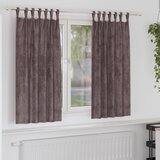 vidaXL žametne zavese 2 kosa z očesci Rjava 175x140 cm | Shoptok.si