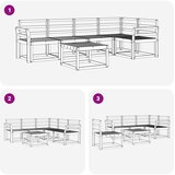 Set vanjskih sofa 6 kom. Bijela Čvrsto drvo akacije | shoptok.hr