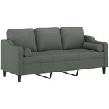  Trosjed s ukrasnim jastucima tamnosivi 180 cm od tkanine | shoptok.hr