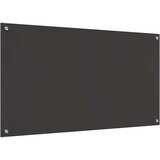 vidaXL Kuhinjski Backsplash Tamna siva Kaljeno staklo 110 x 60 cm | shoptok.hr
