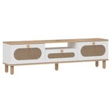 Hanah home tv polica bohem sapphire oak white | ePonuda.com