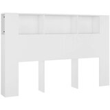 Maison Chic vzglavna omarica - nočna omarica - posteljna omarica bela 160x18,5x104,5 cm, (21705334) Cene