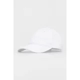 Lacoste Bombažna bejzbolska kapa bela barva