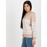RUE PARIS Sweatshirt-LO-BL-DY-28.01-white-beige | Shoptok.si