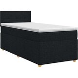  Boxspring krevet s madracem Crna 100 x 200 cm Tkanina | shoptok.hr