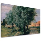  Slike na platnu Adolph Menzel - Building Site with Willows | Shoptok.si