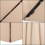  Vrtni suncobran 300 cm bež | shoptok.hr