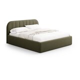 Windsor & Co Sofas Zelena oblazinjena zakonska postelja s prostorom za shranjevanje z letvenim dnom 160x200 cm Juno – | Shoptok.si