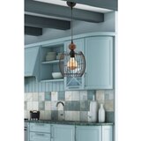 Opviq lillian wood - black, natural blacknatural chandelier Cene