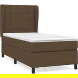 Maison Chic Box spring postelja - Vzmetna postelja z vzmetnico temno rjava 90x200 cm blago SL7201, (21906240) | Shoptok.si