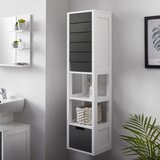 Bessagi Home Viseča Omara Tia, Siva, Bela | Shoptok.si