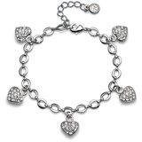 Oliver Weber ženska Close Crystal narukvica sa swarovski belim kristalom